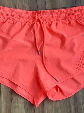 Women's Orange Active Shorts - Lightweight Performance